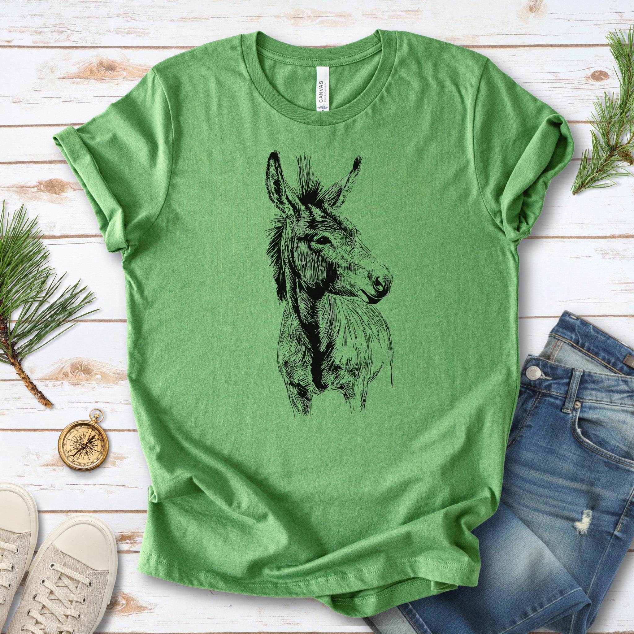 Loving Donkey Sketch T-Shirt