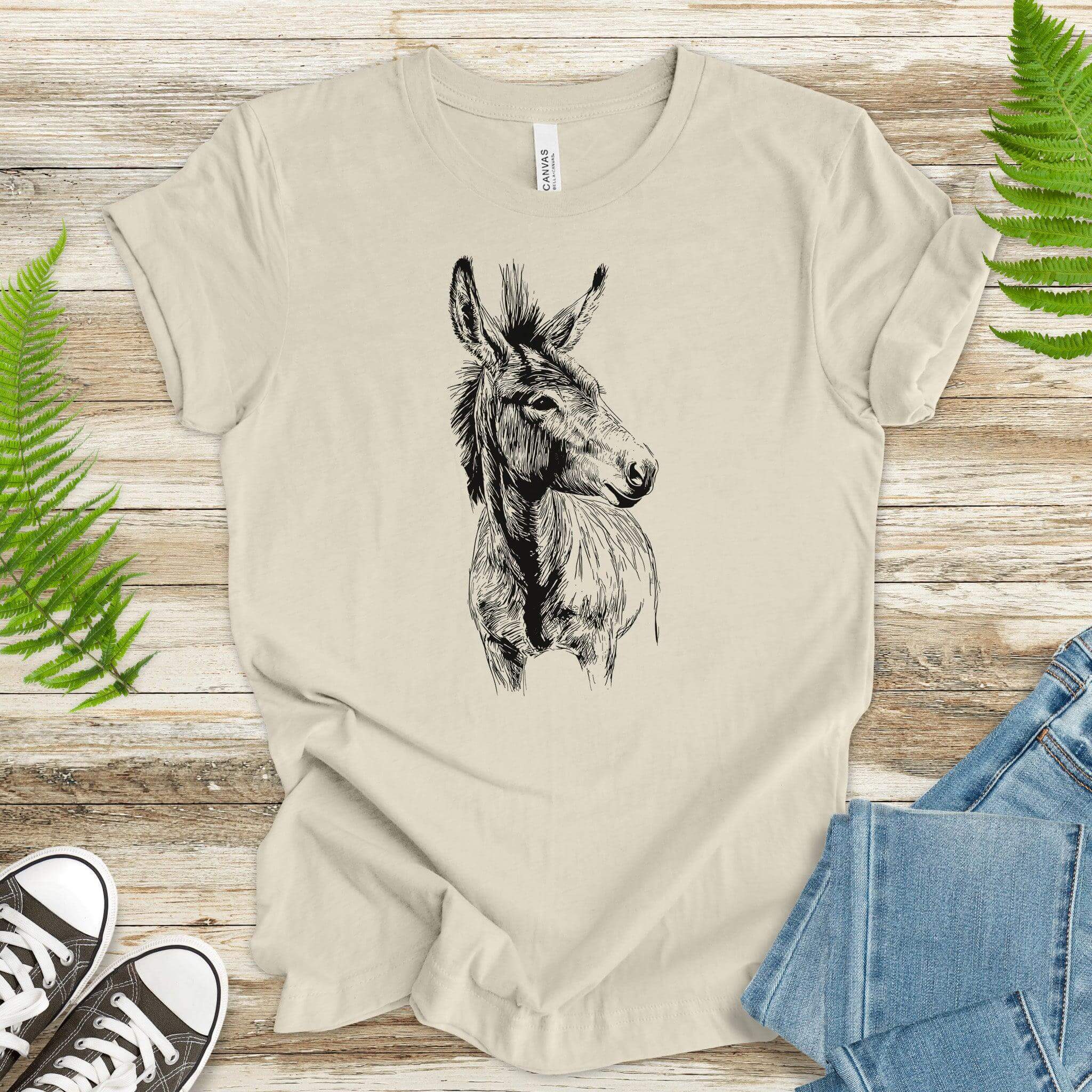 Loving Donkey Sketch T-Shirt - TShirtree