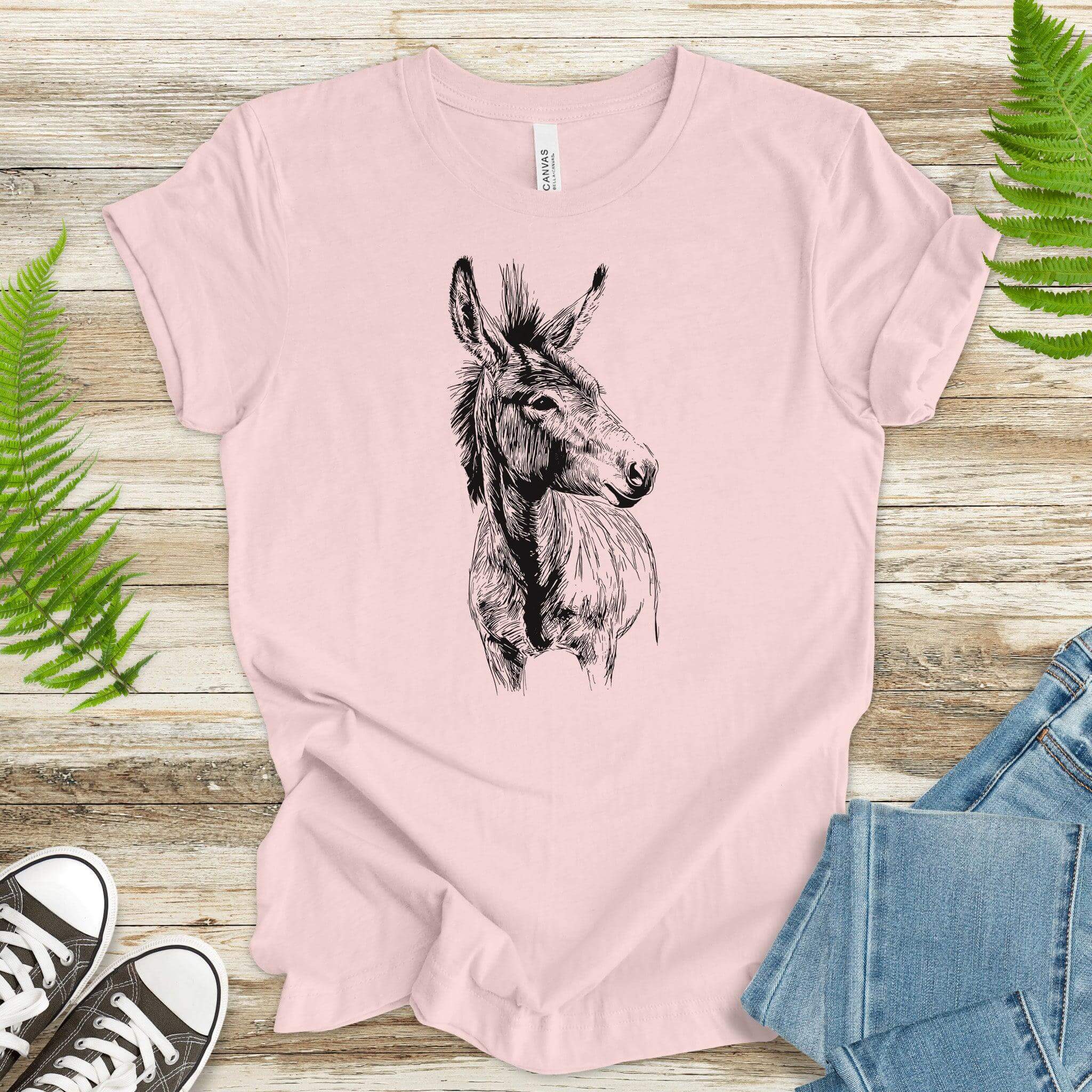 Loving Donkey Sketch T-Shirt - TShirtree