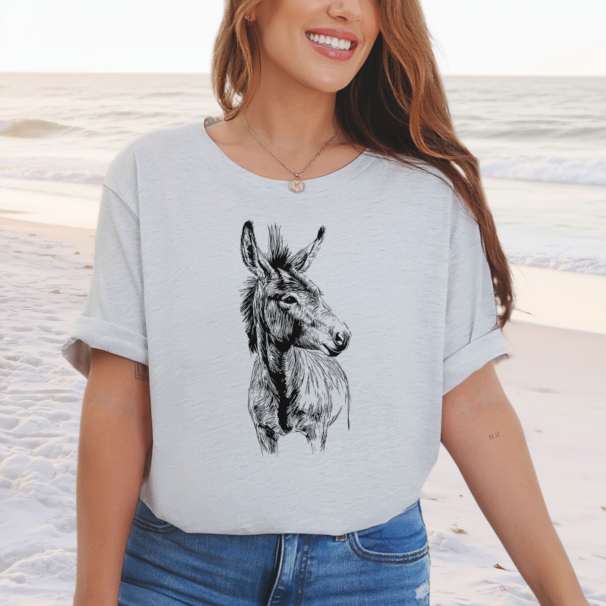 Loving Donkey Sketch T-Shirt