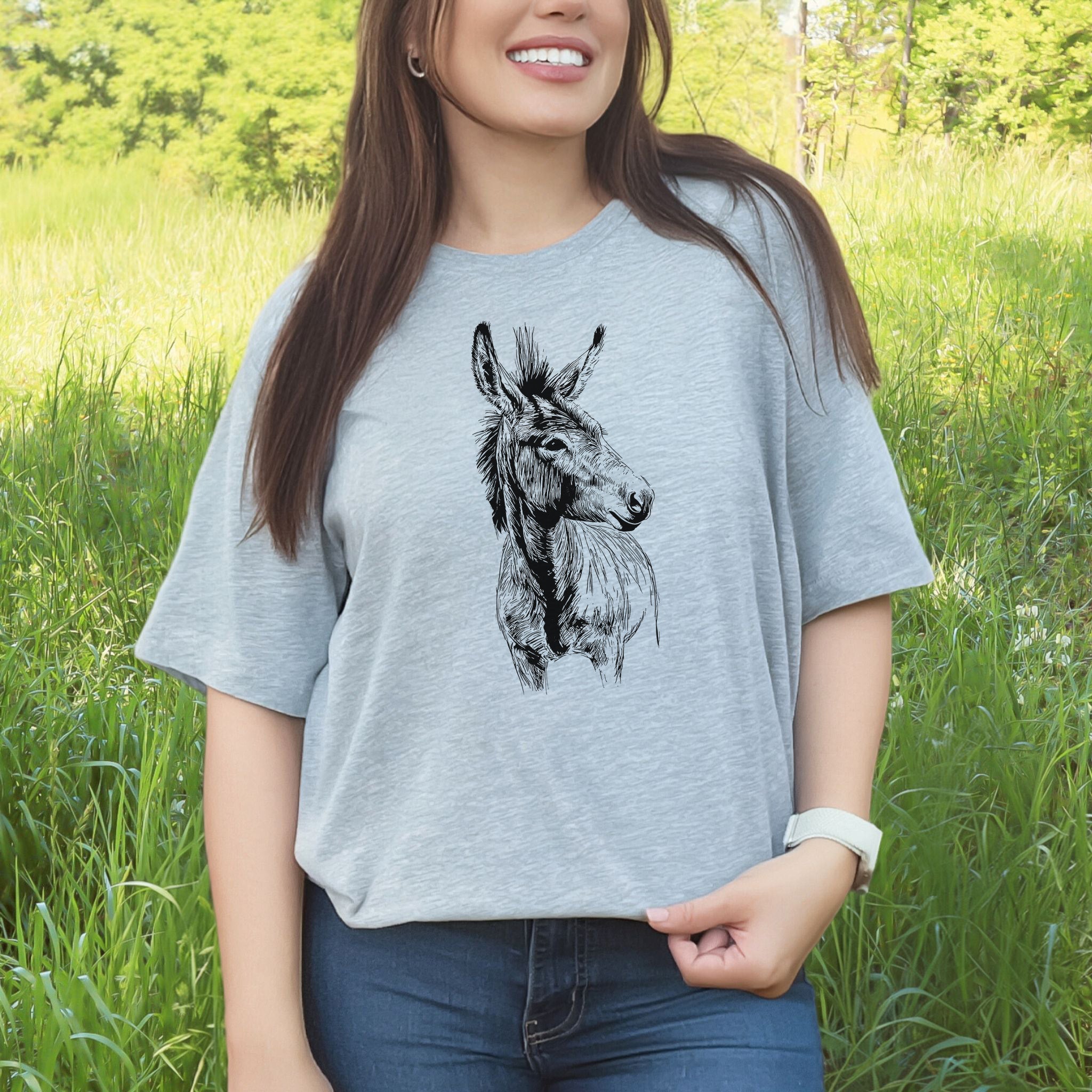 Loving Donkey Sketch T-Shirt