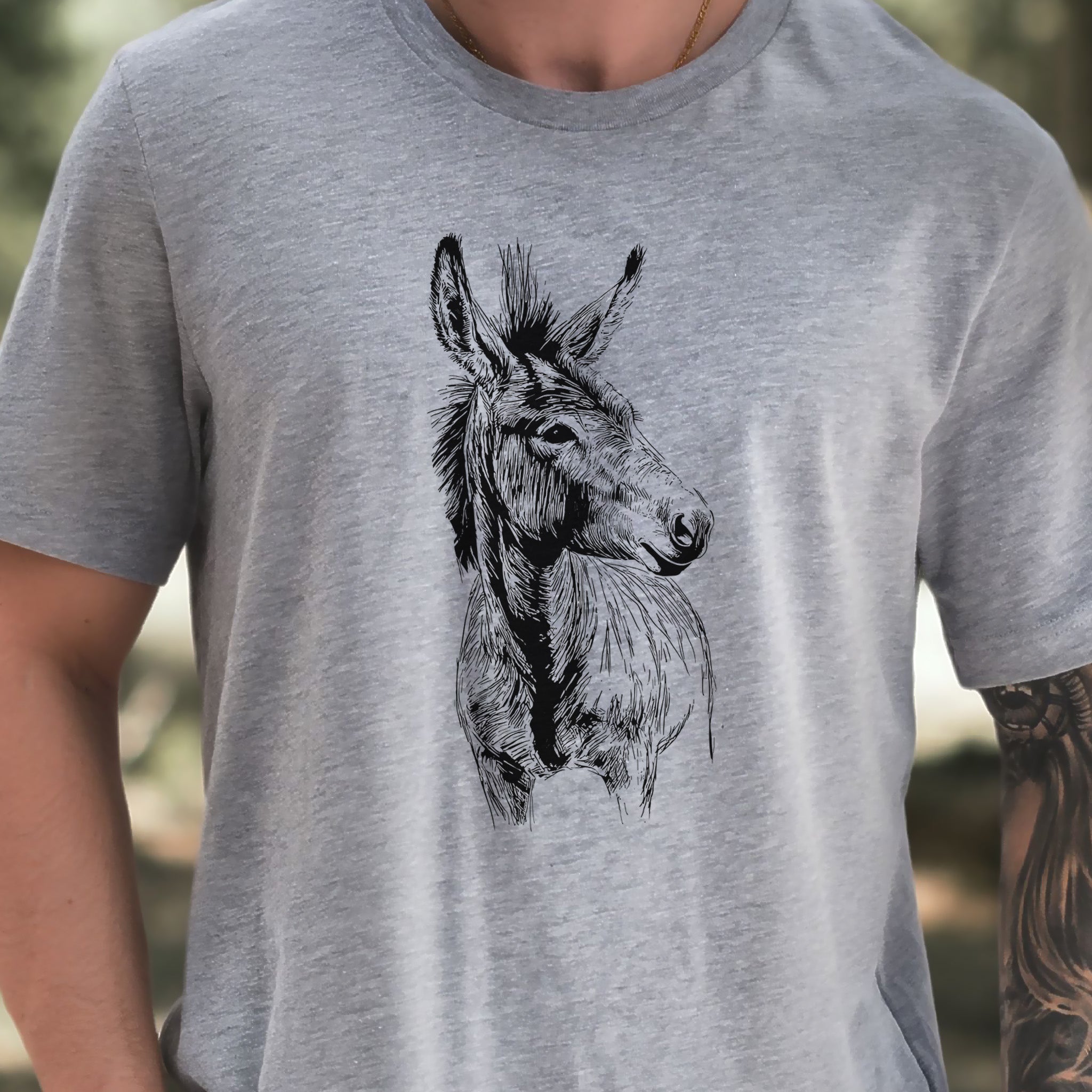 Loving Donkey Sketch T-Shirt
