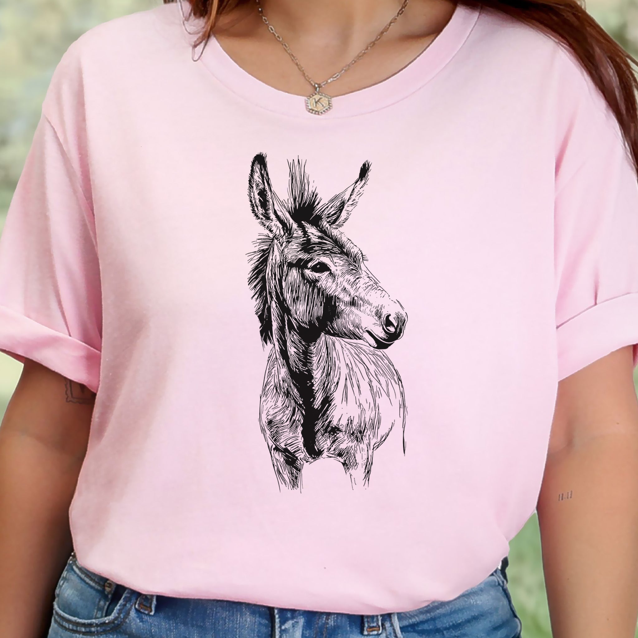 Loving Donkey Sketch T-Shirt