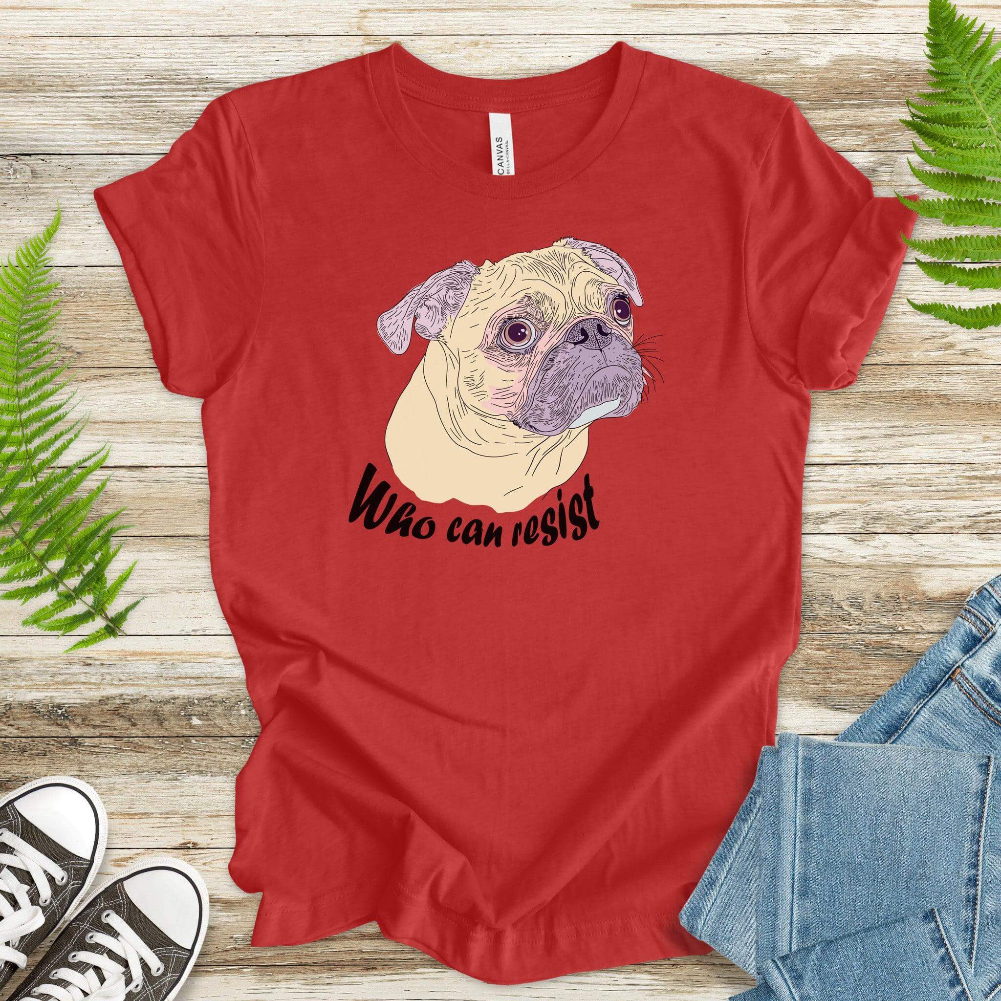 Who Can Resist? Adorable Pug T-Shirt - TShirtree