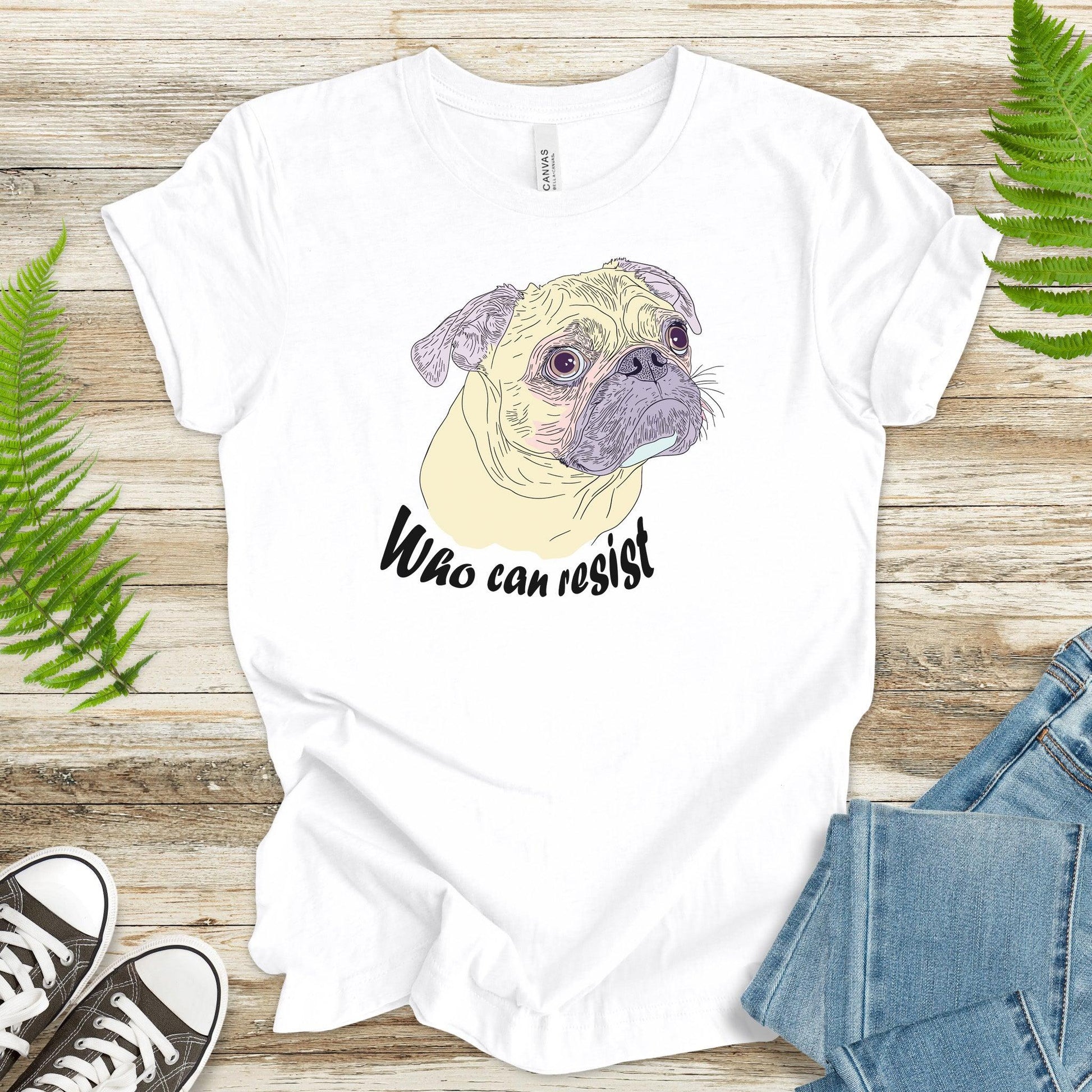 Who Can Resist? Adorable Pug T-Shirt - TShirtree