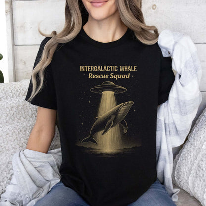 Intergalactic Whale Rescue Squad Shirt – Funny Humpback Whale T-Shirt