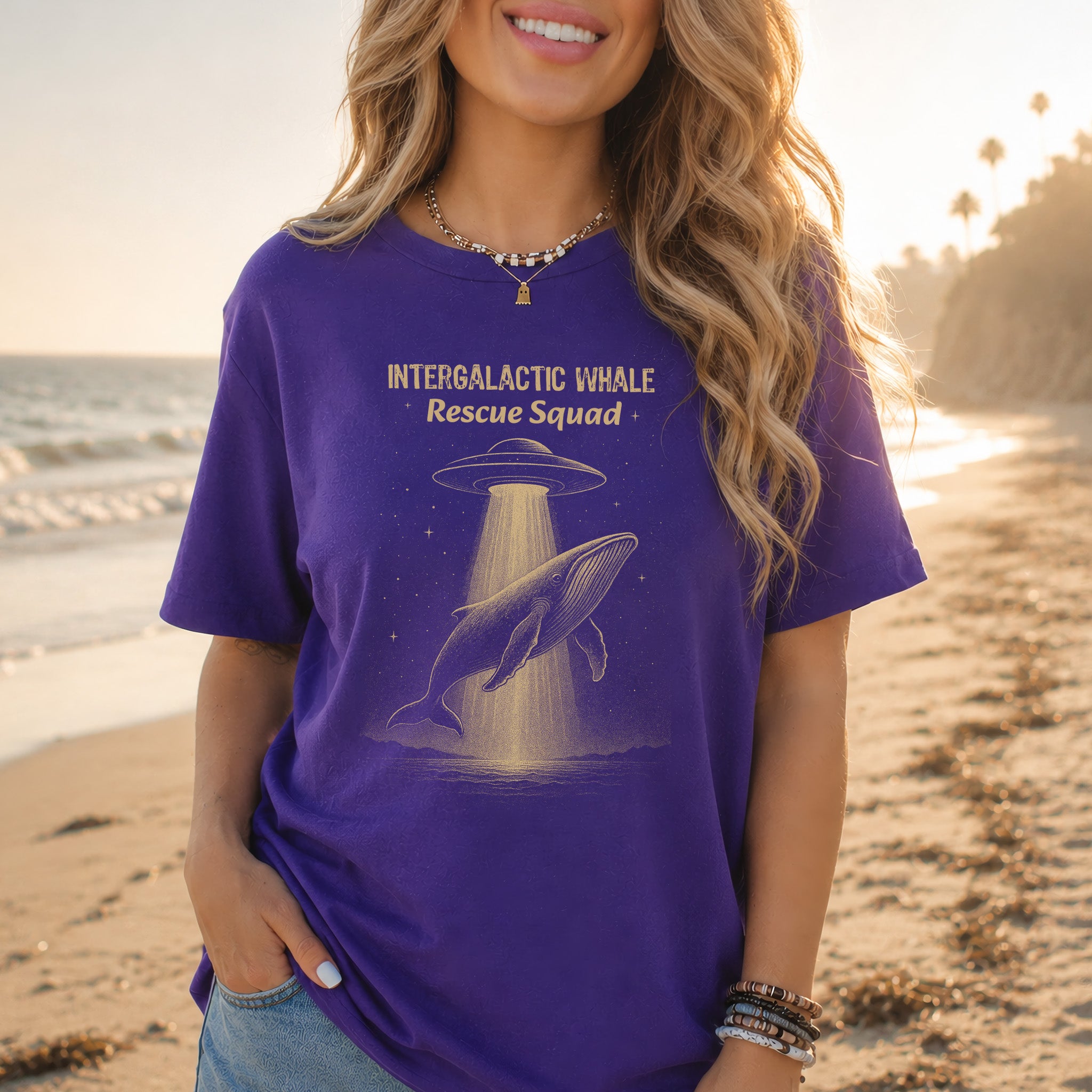 Intergalactic Whale Rescue Squad Shirt – Funny Humpback Whale T-Shirt