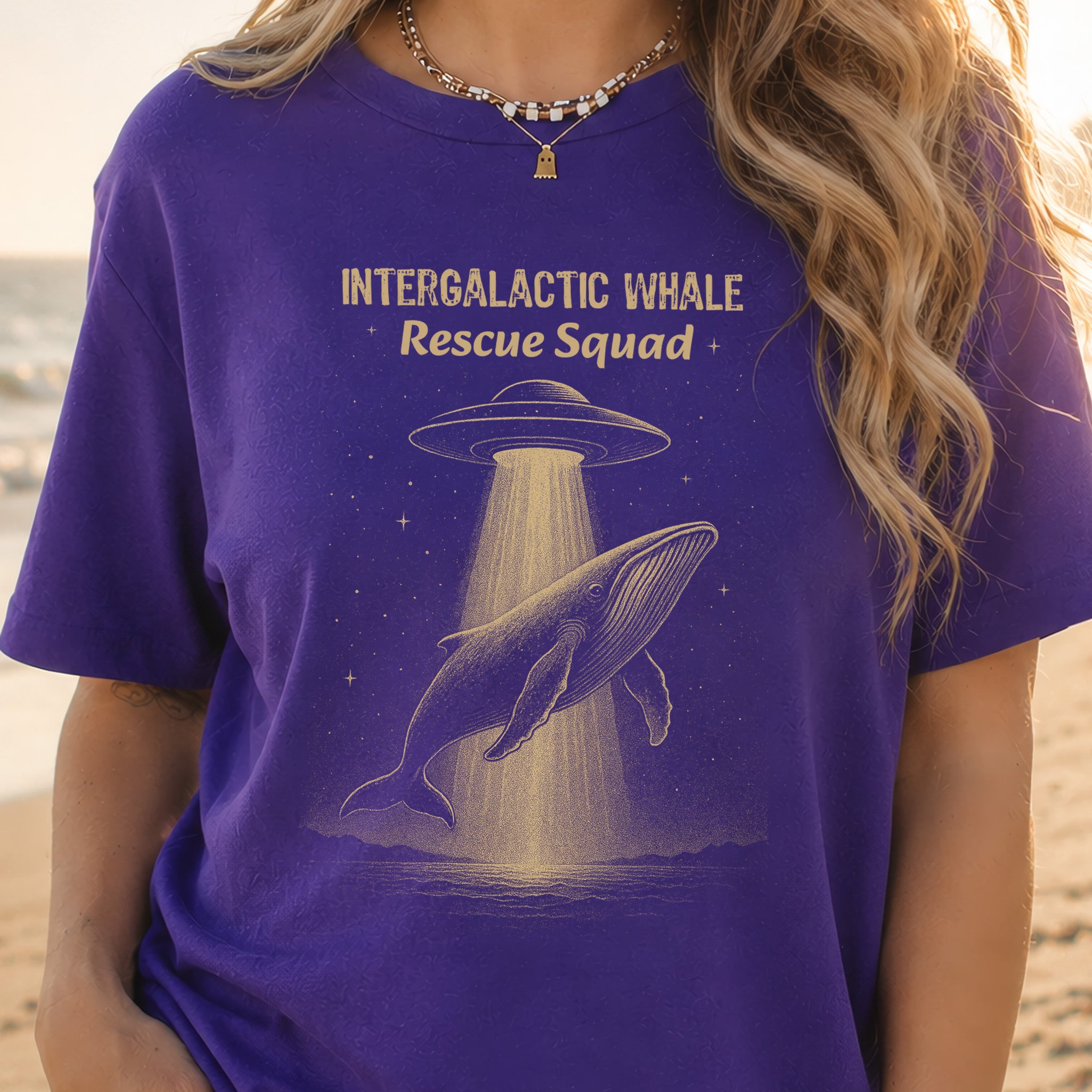 Intergalactic Whale Rescue Squad Shirt – Funny Humpback Whale T-Shirt