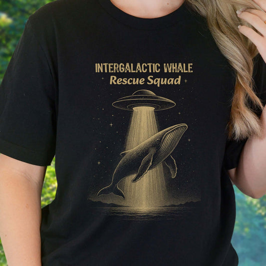 Intergalactic Whale Rescue Squad Shirt – Funny Humpback Whale T-Shirt
