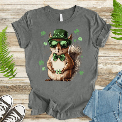 Lucky Nut: St. Patrick’s Day Squirrel T-Shirt - TShirtree