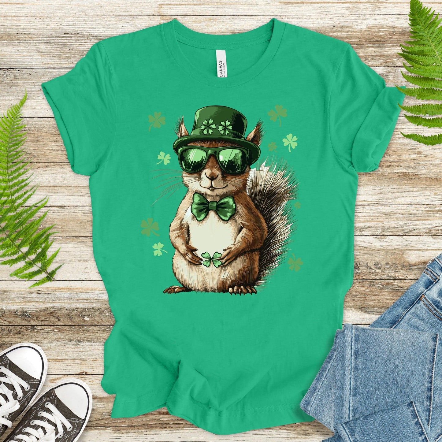 Lucky Nut: St. Patrick’s Day Squirrel T-Shirt - TShirtree