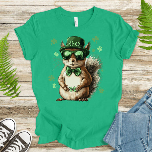 Lucky Nut: St. Patrick’s Day Squirrel T-Shirt - TShirtree