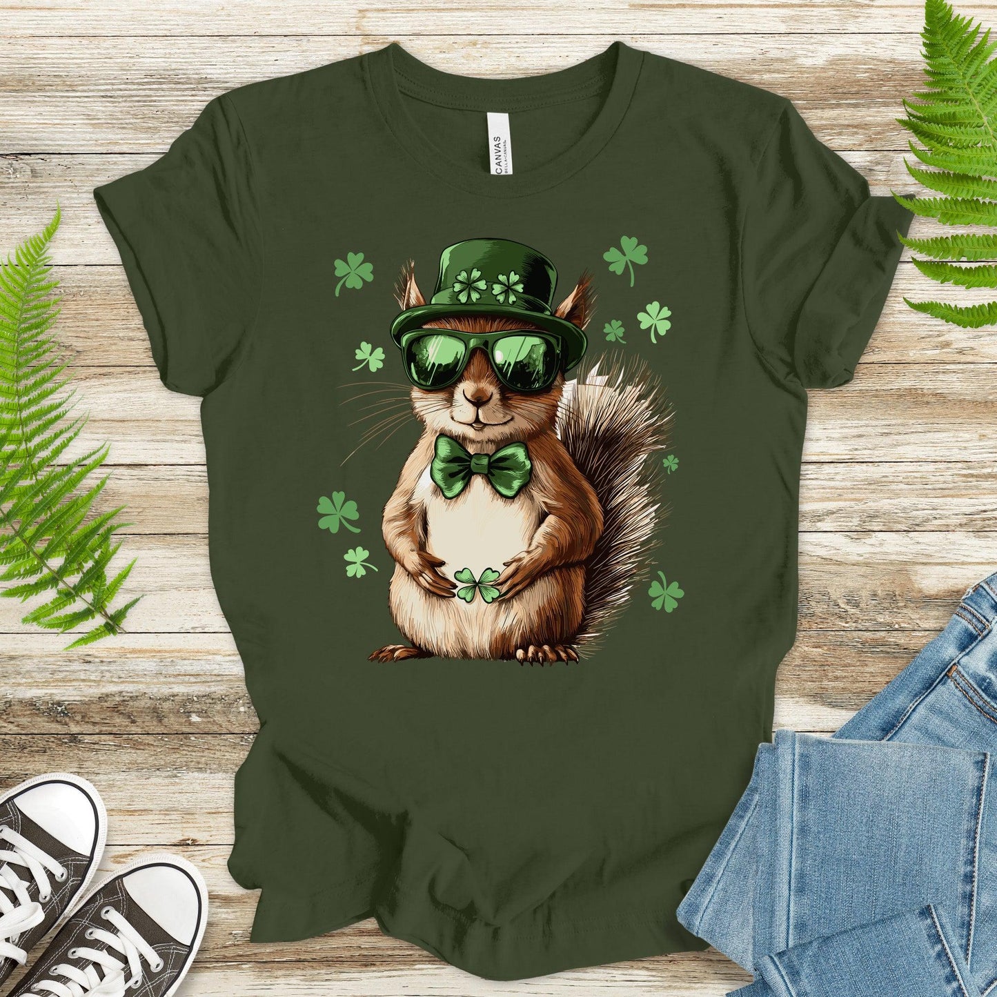 Lucky Nut: St. Patrick’s Day Squirrel T-Shirt - TShirtree