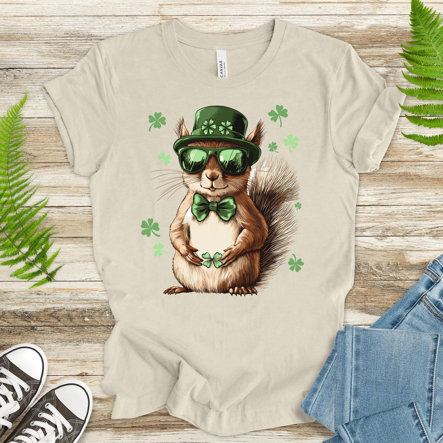 Lucky Nut: St. Patrick’s Day Squirrel T-Shirt - TShirtree