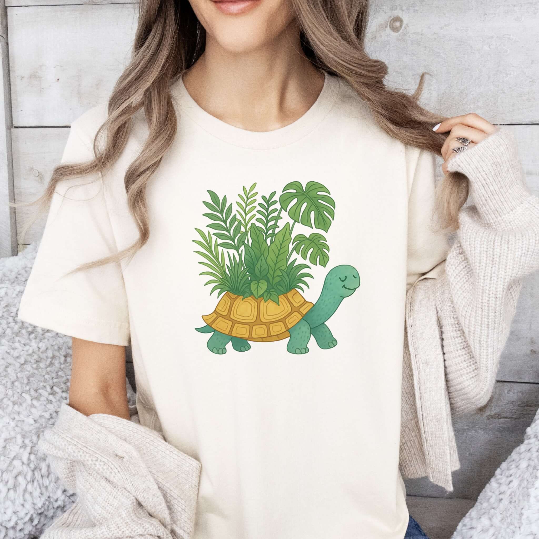 Jungle Tortoise Plant Lover T-Shirt