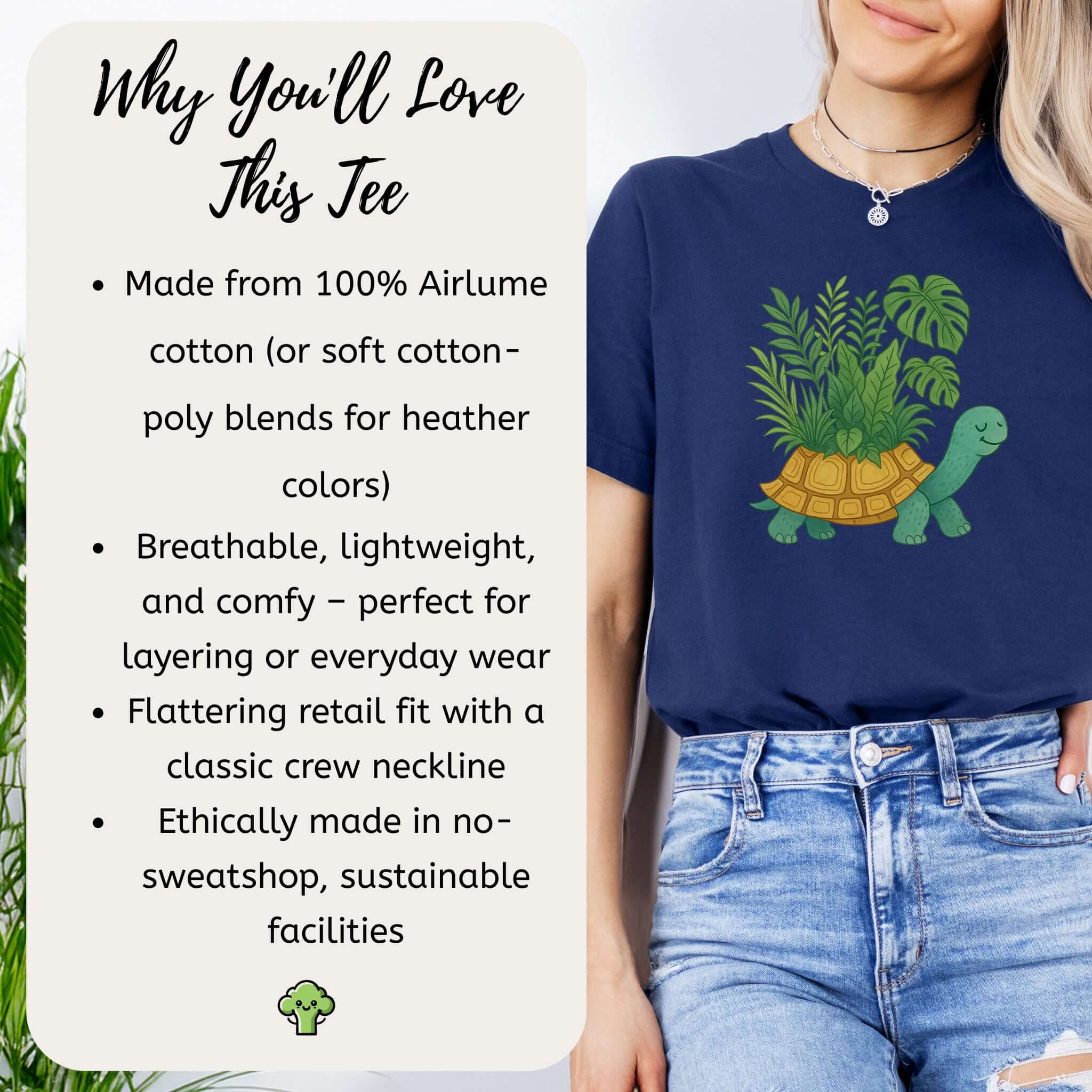 Jungle Tortoise Plant Lover T-Shirt
