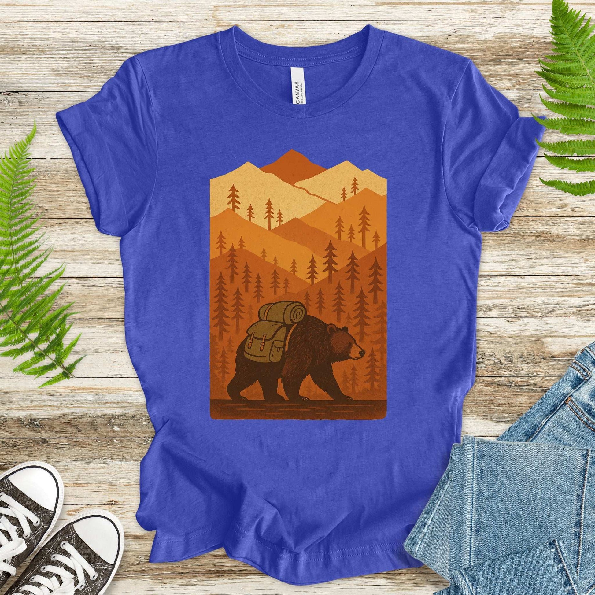 Hiking Bear Sweatshirt – Autumn National Park Cozy Vibes