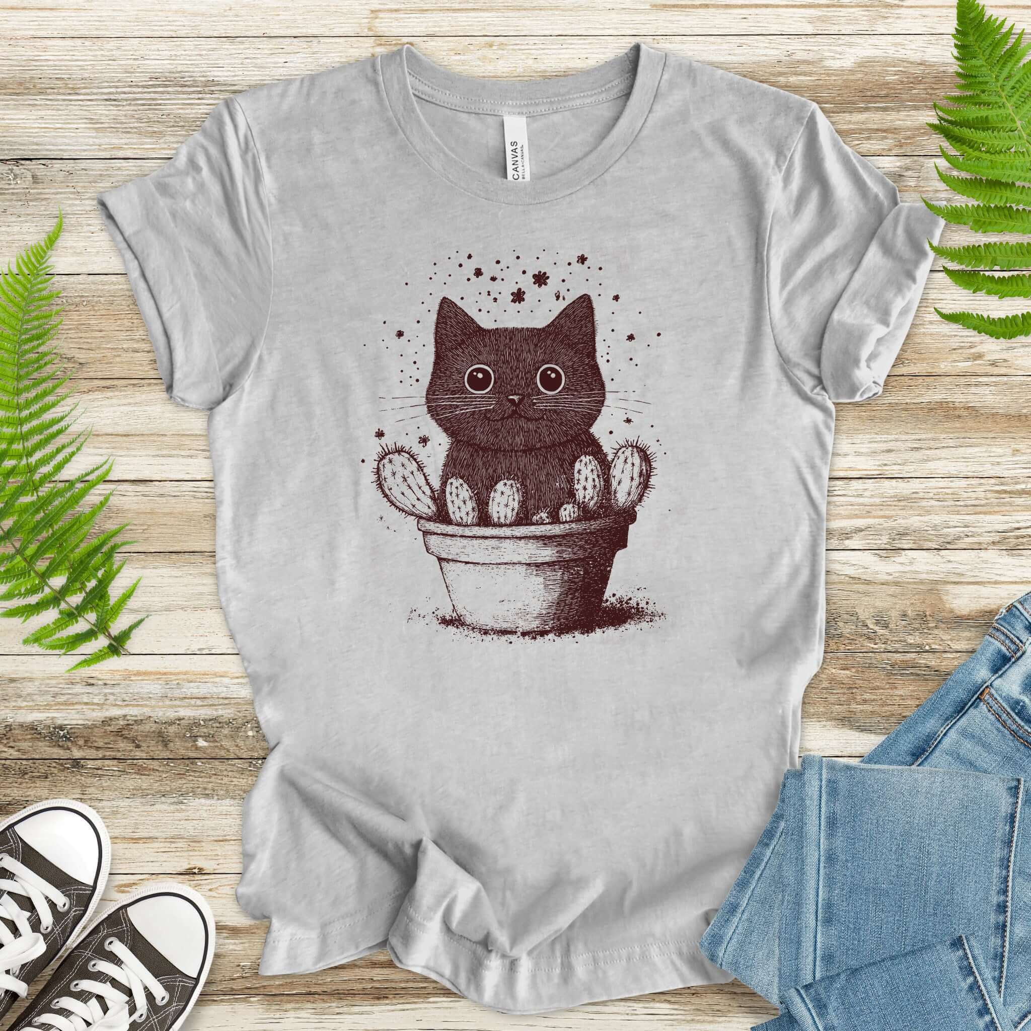 Cactus Cat Confusion T-Shirt