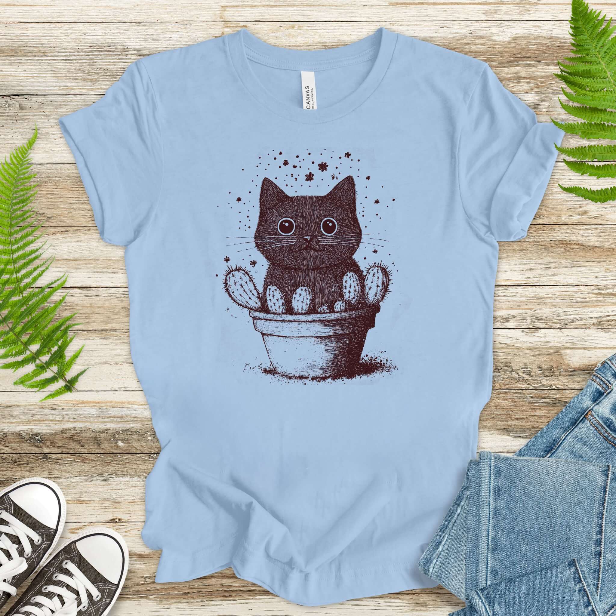 Cactus Cat Confusion T-Shirt