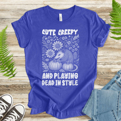 Cute Creepy Opossum Halloween Shirt – Funny Possum Lover Fall Tee