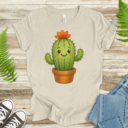 Watercolor Cactus T-Shirt – Cute Succulent Lover Gift & Botanical Vibes
