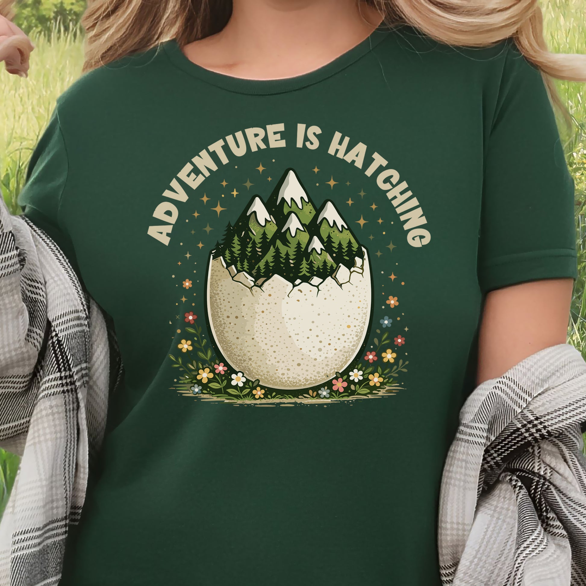 Adventure Is Hatching T-Shirt Easter Mountain Hiking Nature Gift