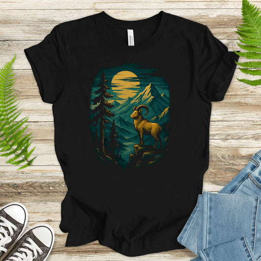 Mountain Goat Spirit Animal T-Shirt – Vintage Nature Lover Tee