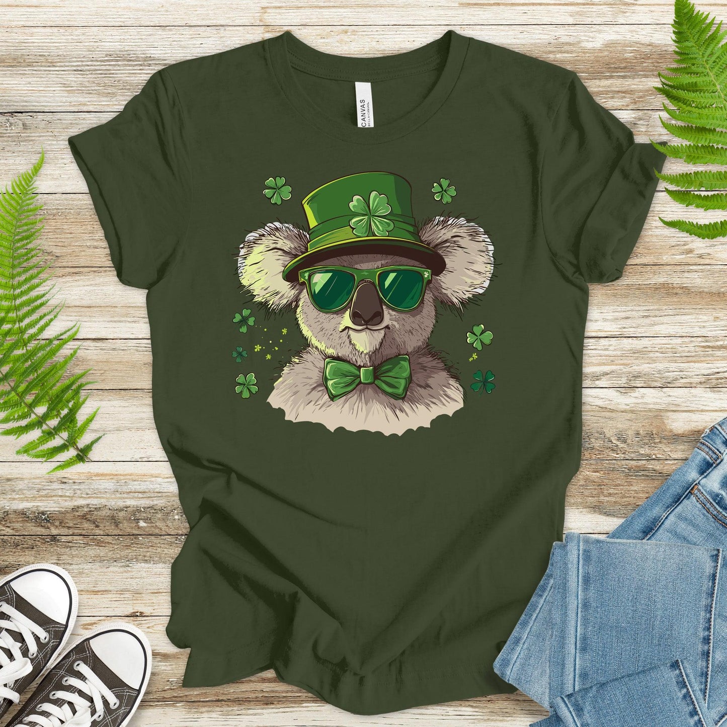 Koala-fied for Luck: St. Patrick’s Day Koala T-Shirt - TShirtree