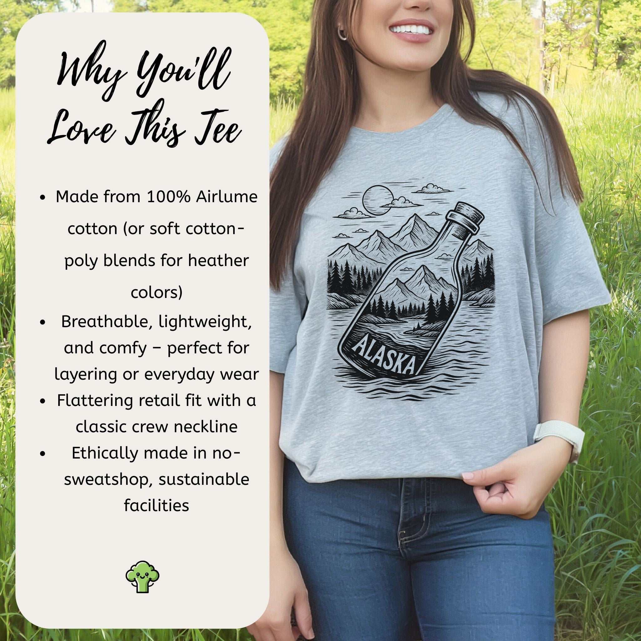 Alaska Bottle Escape T-Shirt – Vintage Wilderness Adventure Tee