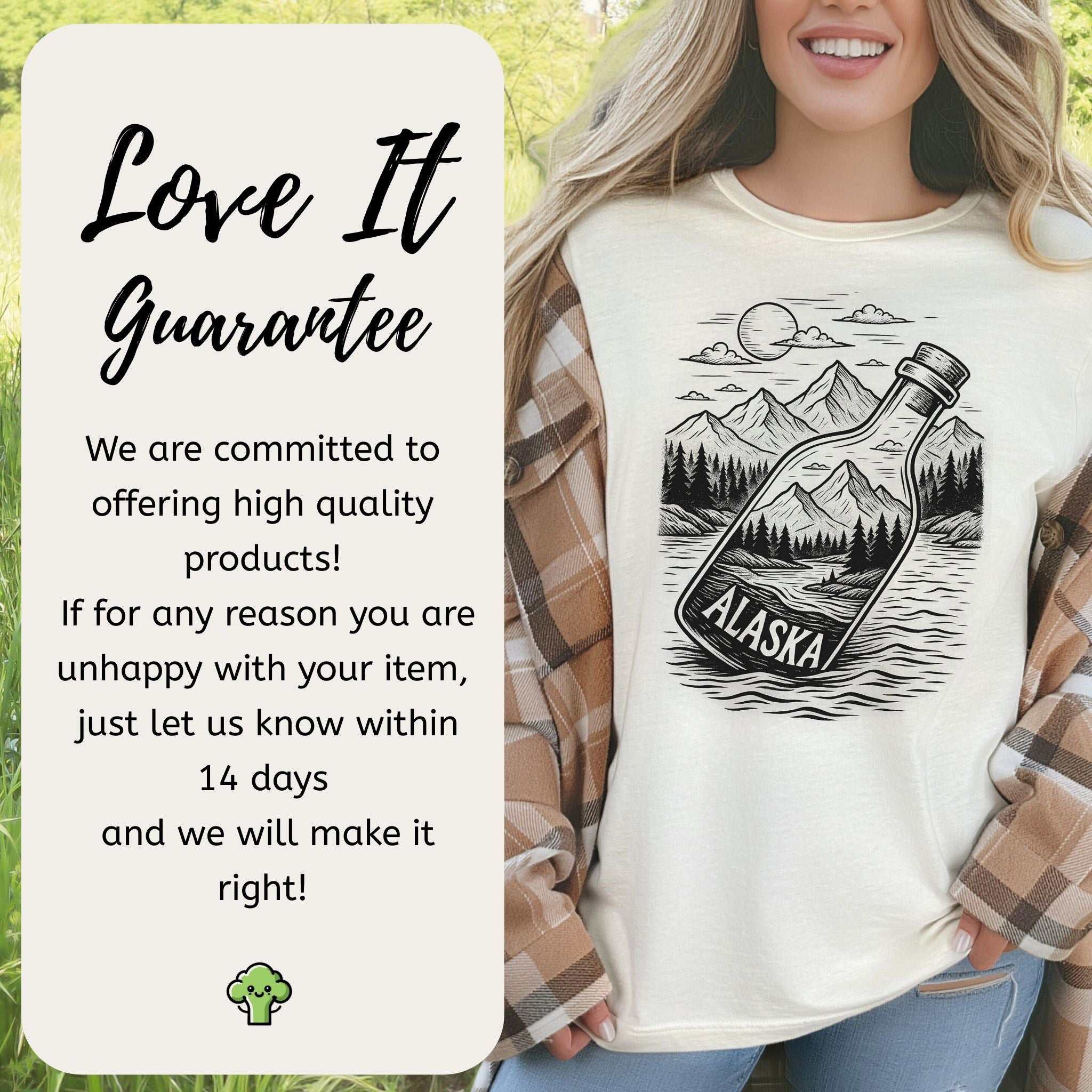 Alaska Bottle Escape T-Shirt – Vintage Wilderness Adventure Tee