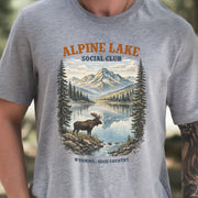 Alpine Lake Moose Shirt – Wyoming High Country T-Shirt