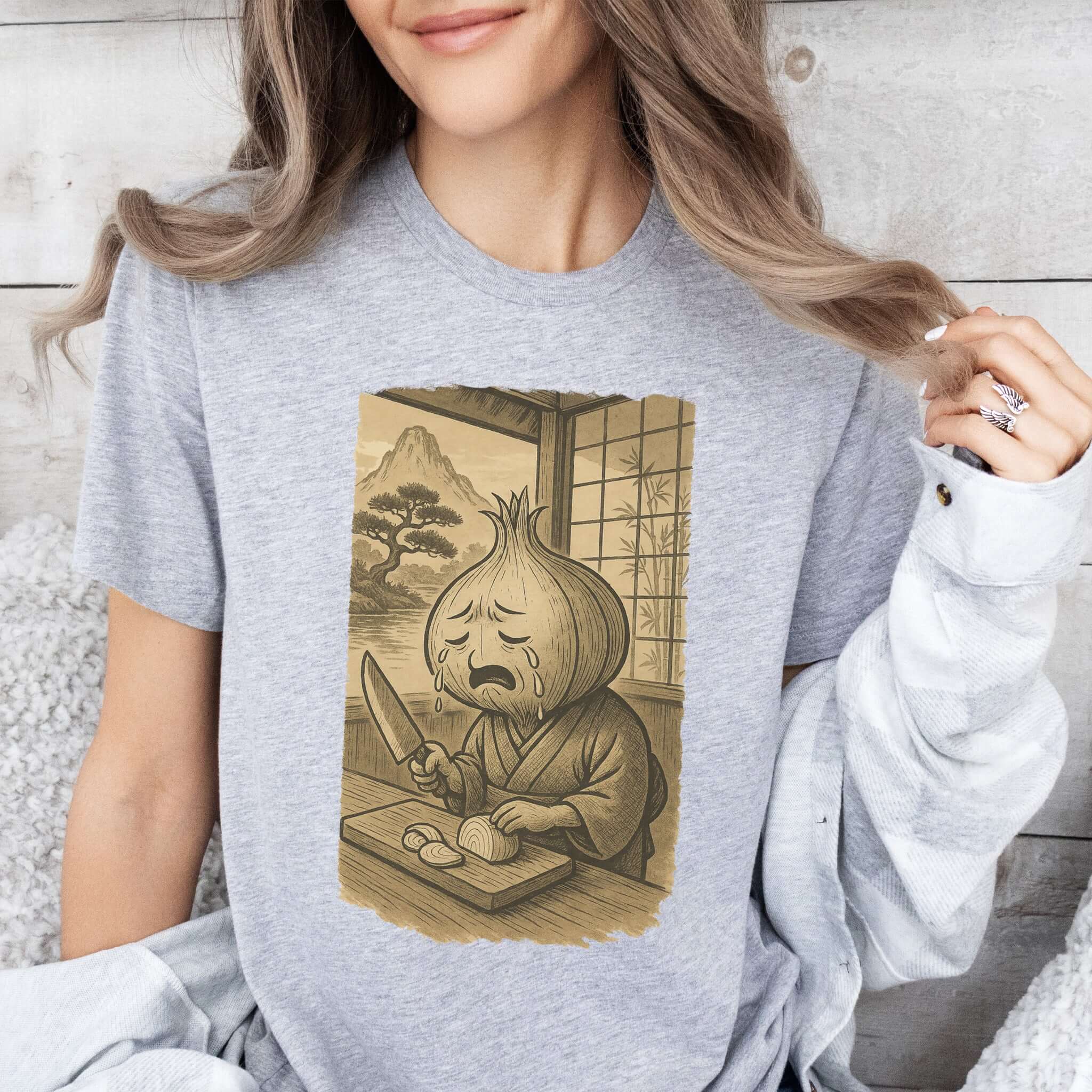 Crying Onion Chef Japanese Style T-Shirt