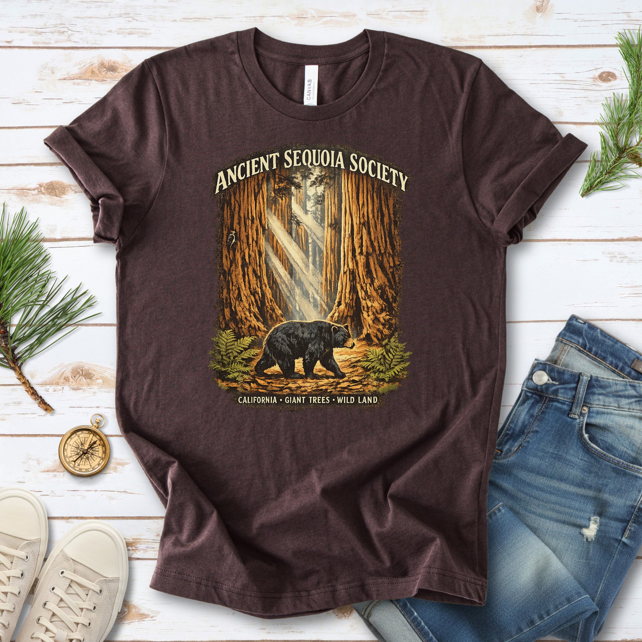 Sequoia National Park Bear Shirt – Ancient Sequoia Society T-Shirt