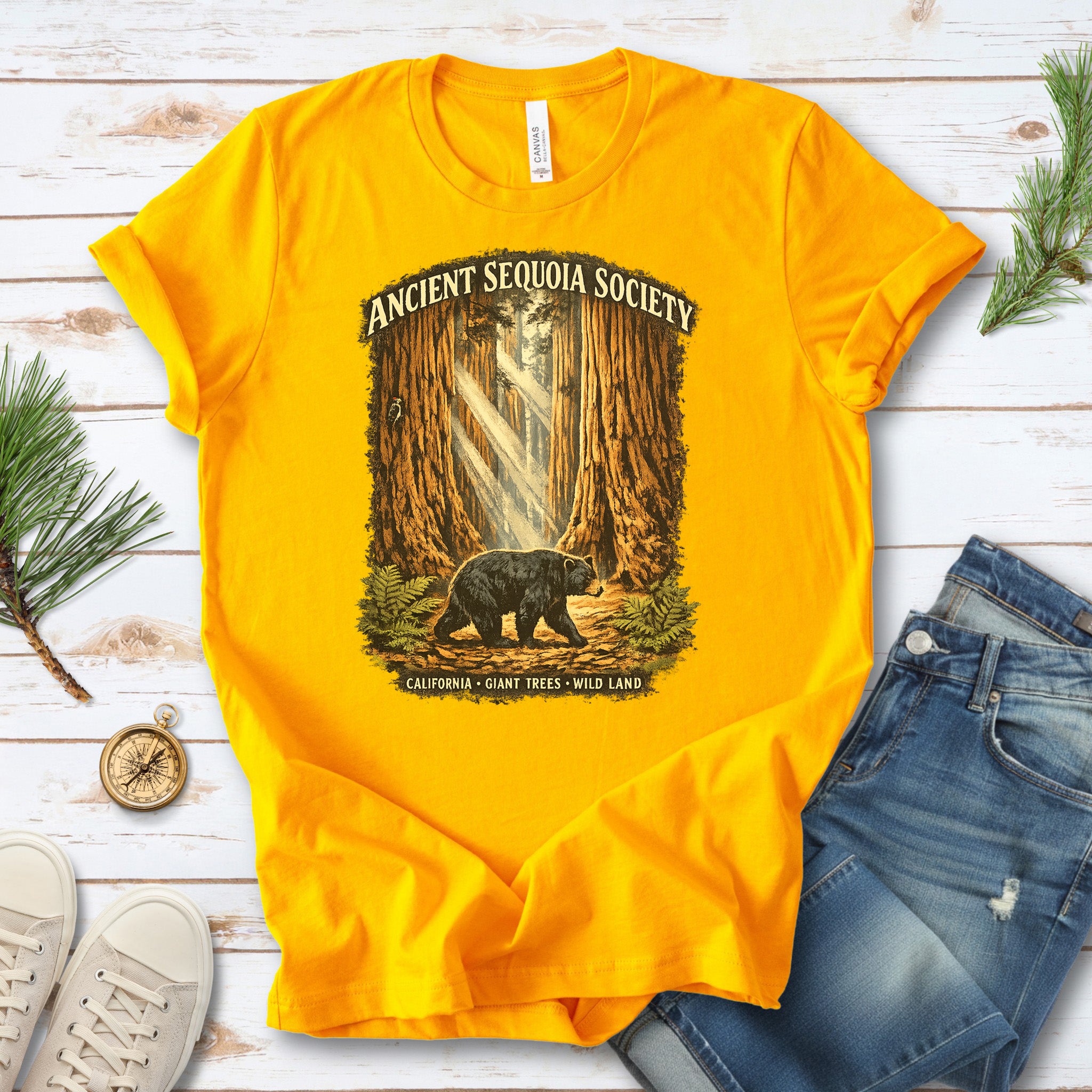 Sequoia National Park Bear Shirt – Ancient Sequoia Society T-Shirt