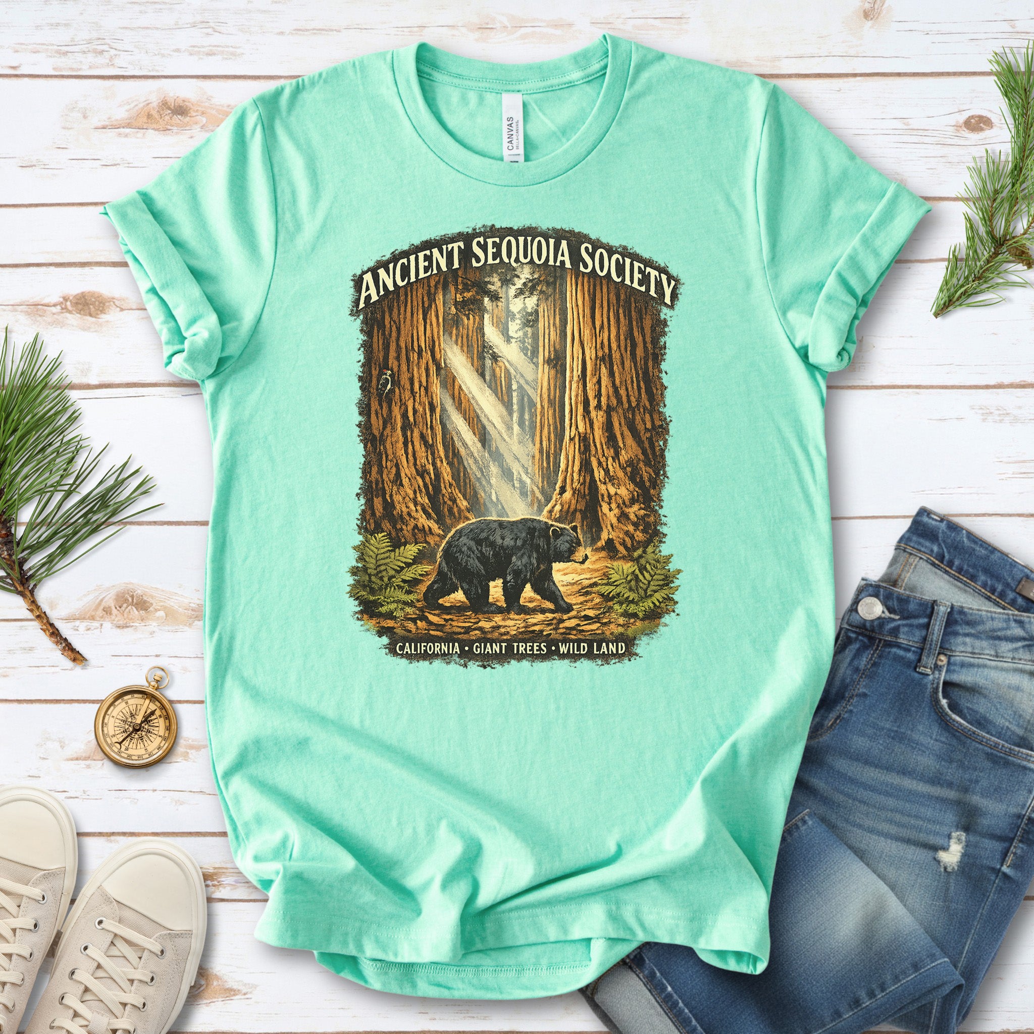 Sequoia National Park Bear Shirt – Ancient Sequoia Society T-Shirt