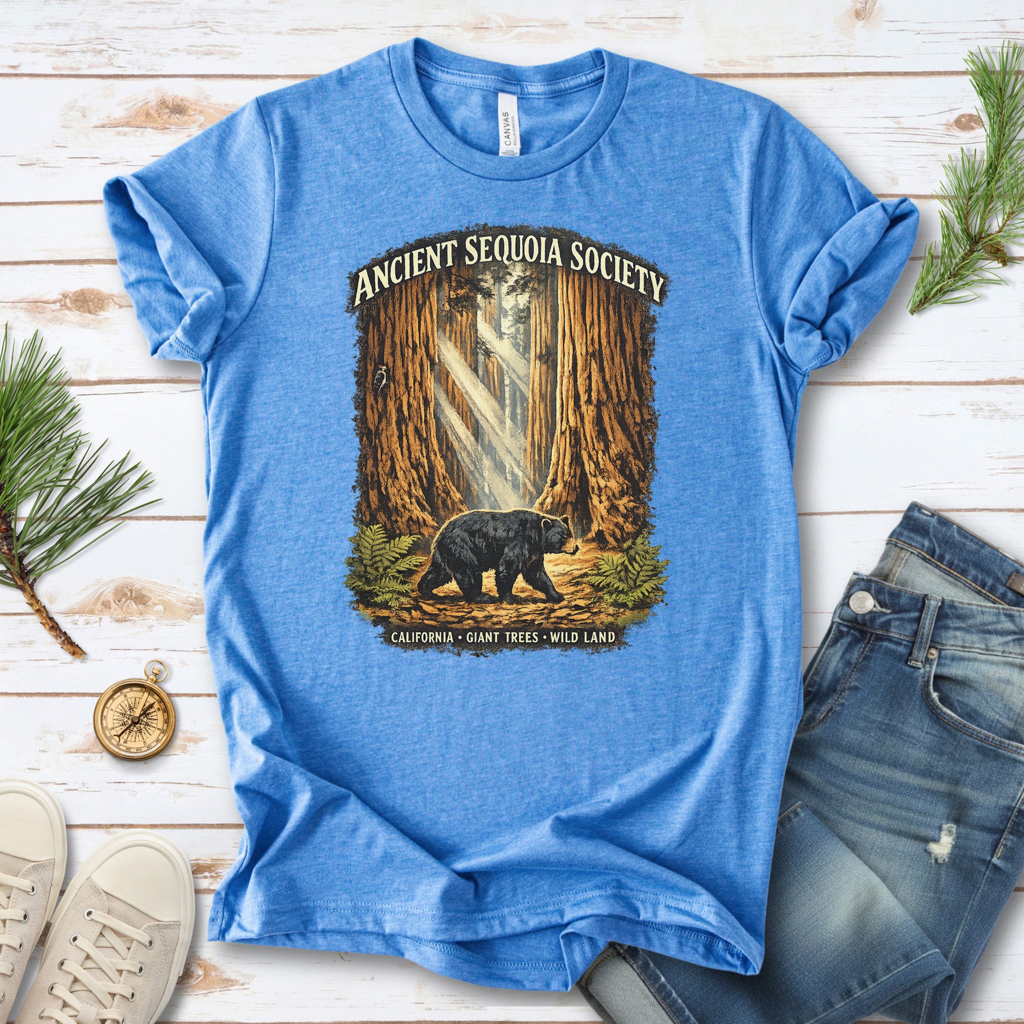 Sequoia National Park Bear Shirt – Ancient Sequoia Society T-Shirt
