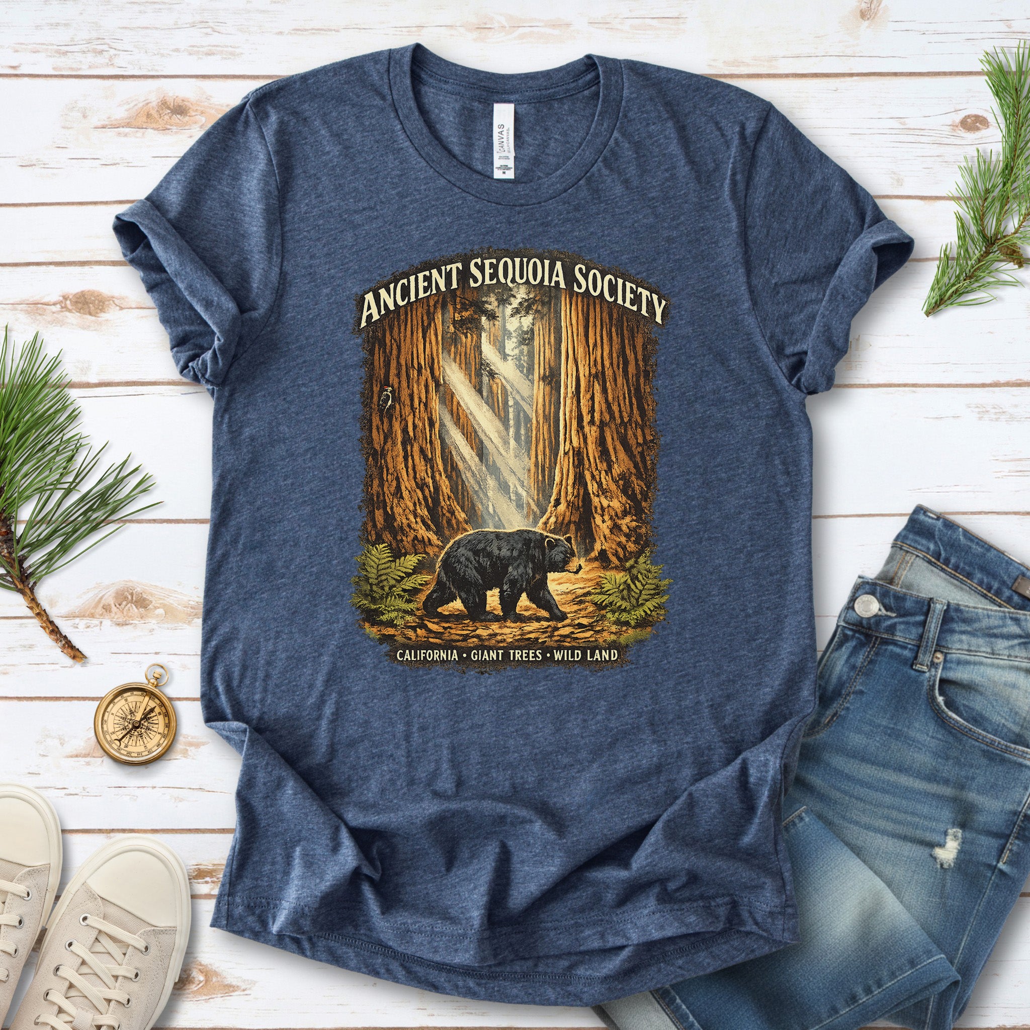 Sequoia National Park Bear Shirt – Ancient Sequoia Society T-Shirt