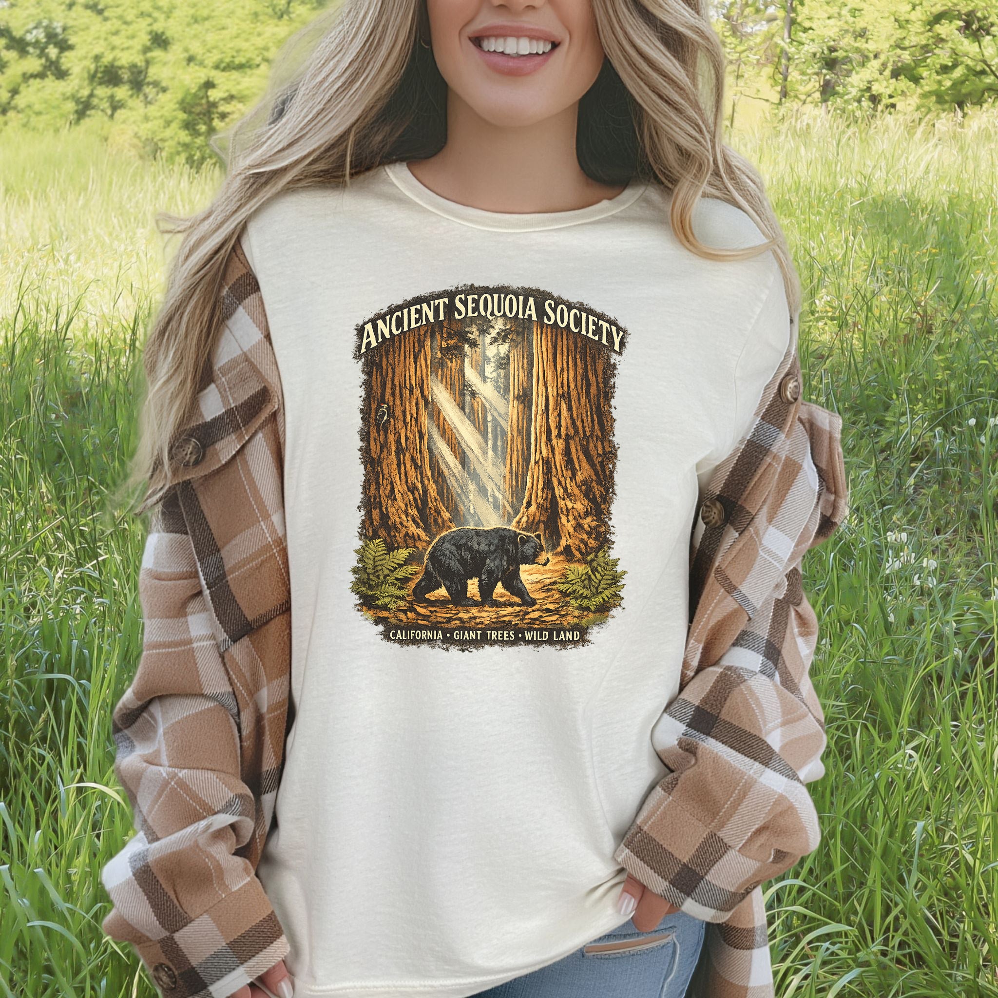 Sequoia National Park Bear Shirt – Ancient Sequoia Society T-Shirt