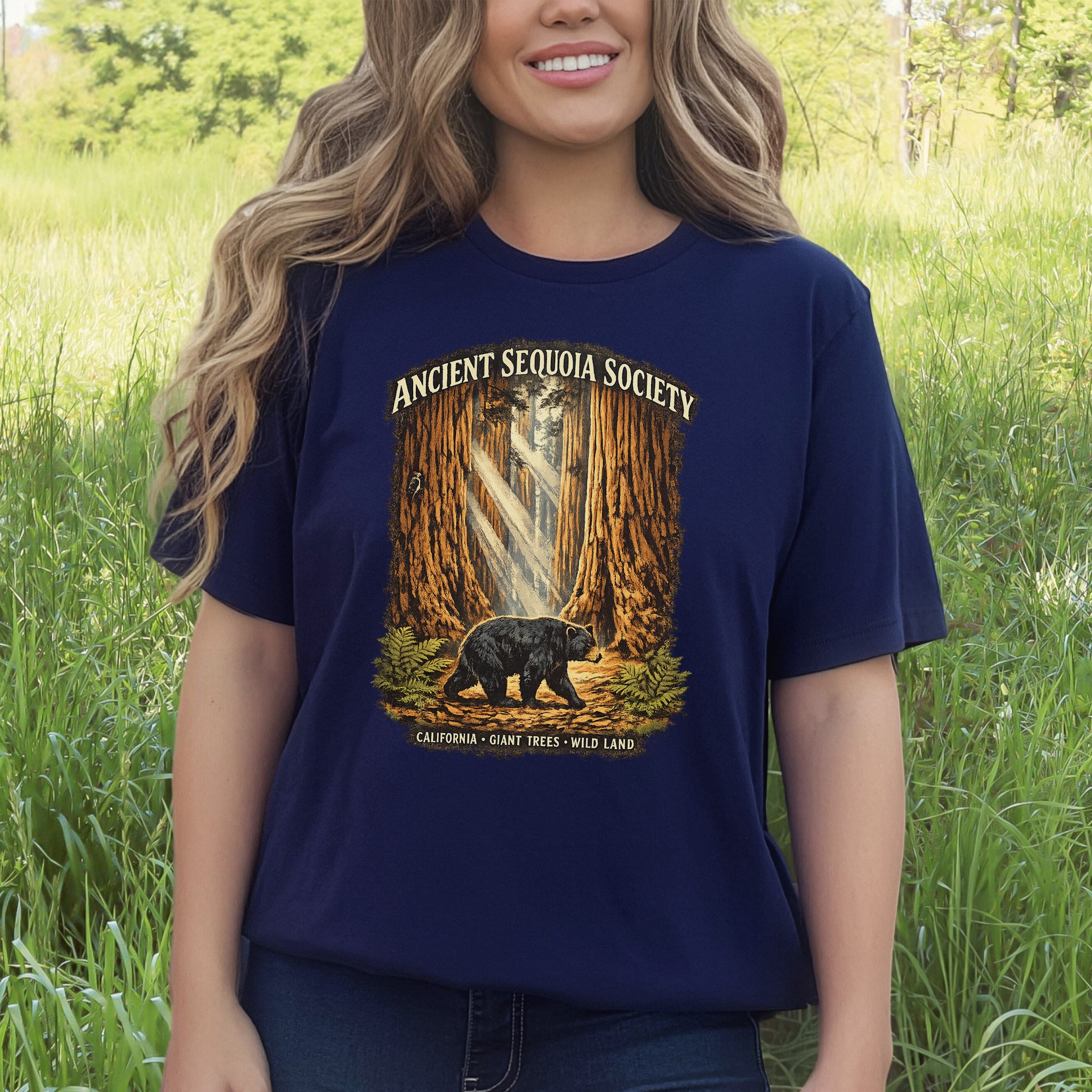 Sequoia National Park Bear Shirt – Ancient Sequoia Society T-Shirt