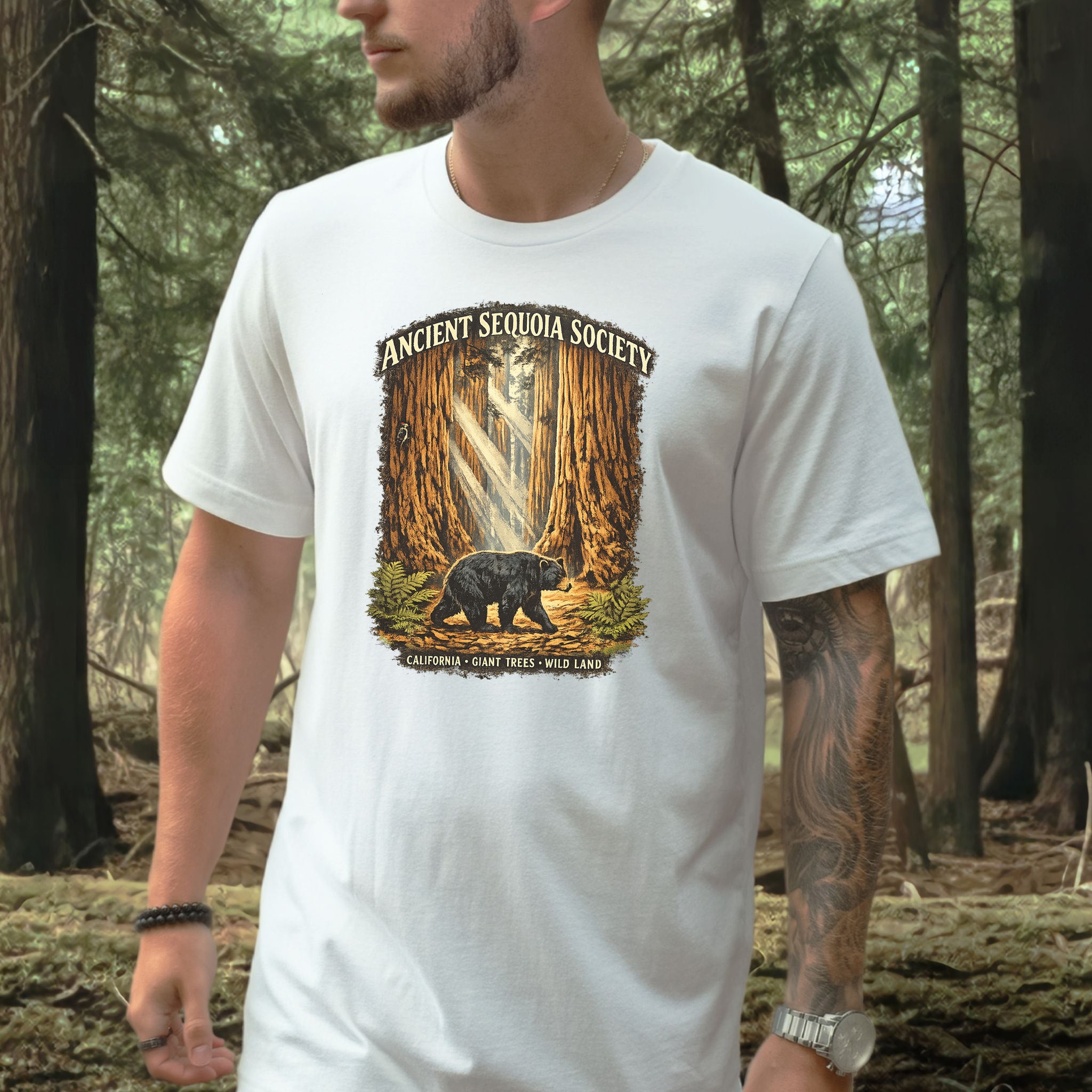 Sequoia National Park Bear Shirt – Ancient Sequoia Society T-Shirt