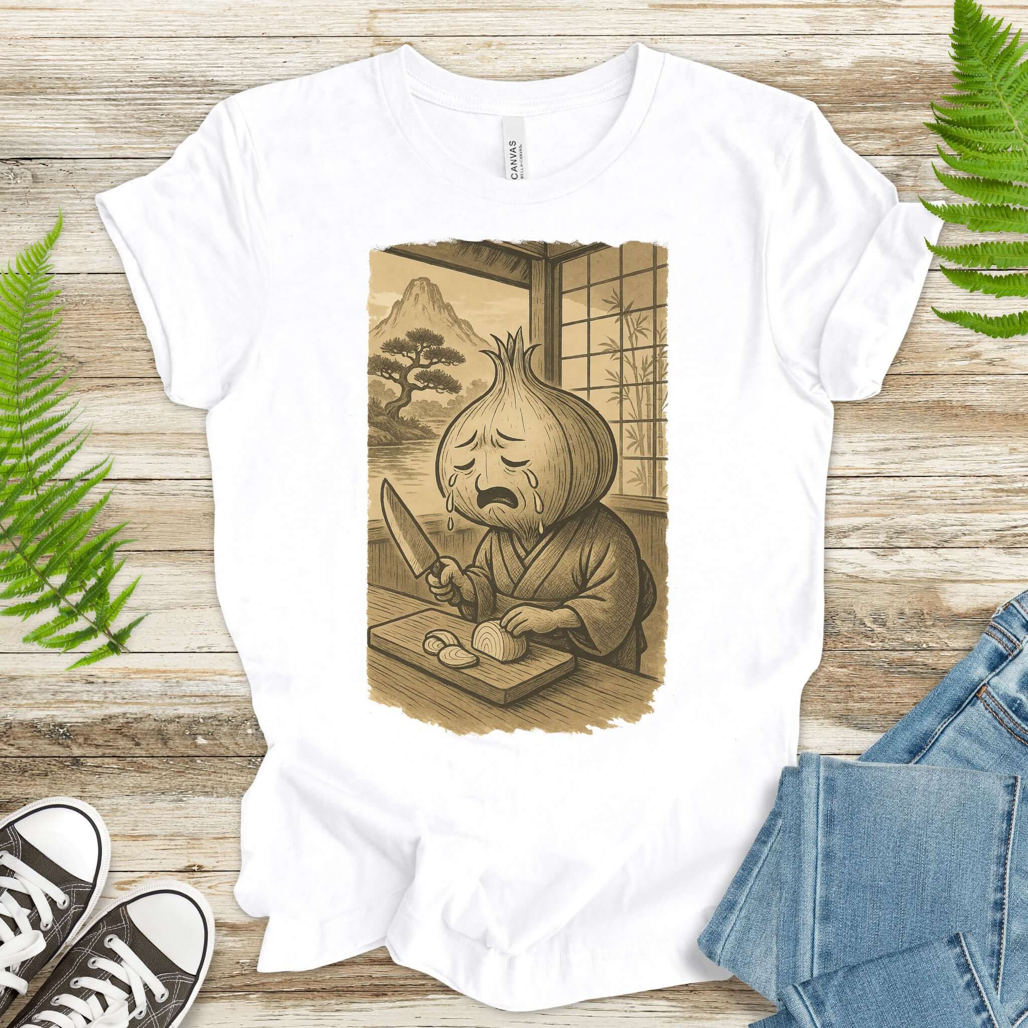 Crying Onion Chef Japanese Style T-Shirt