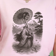 Ostrich Geisha T-Shirt – Vintage Japanese Bird Lover Tee