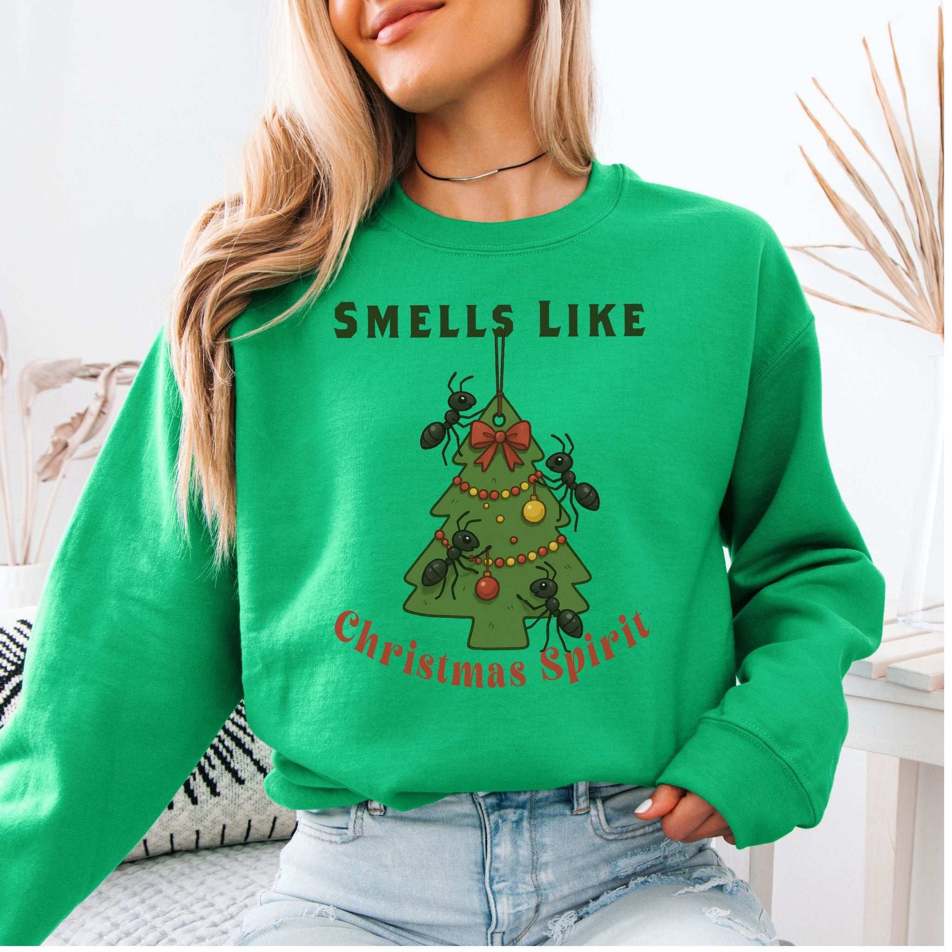 Ladybug Christmas Tree Sweatshirt – Cute Bug Lover Holiday Magic