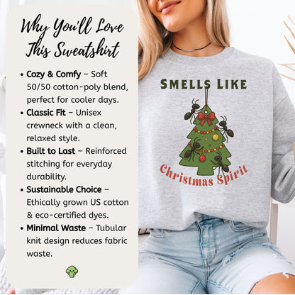 Ladybug Christmas Tree Sweatshirt – Cute Bug Lover Holiday Magic