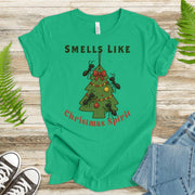 Smells Like Christmas Spirit T-Shirt – Funny Ant Holiday Tree Tee