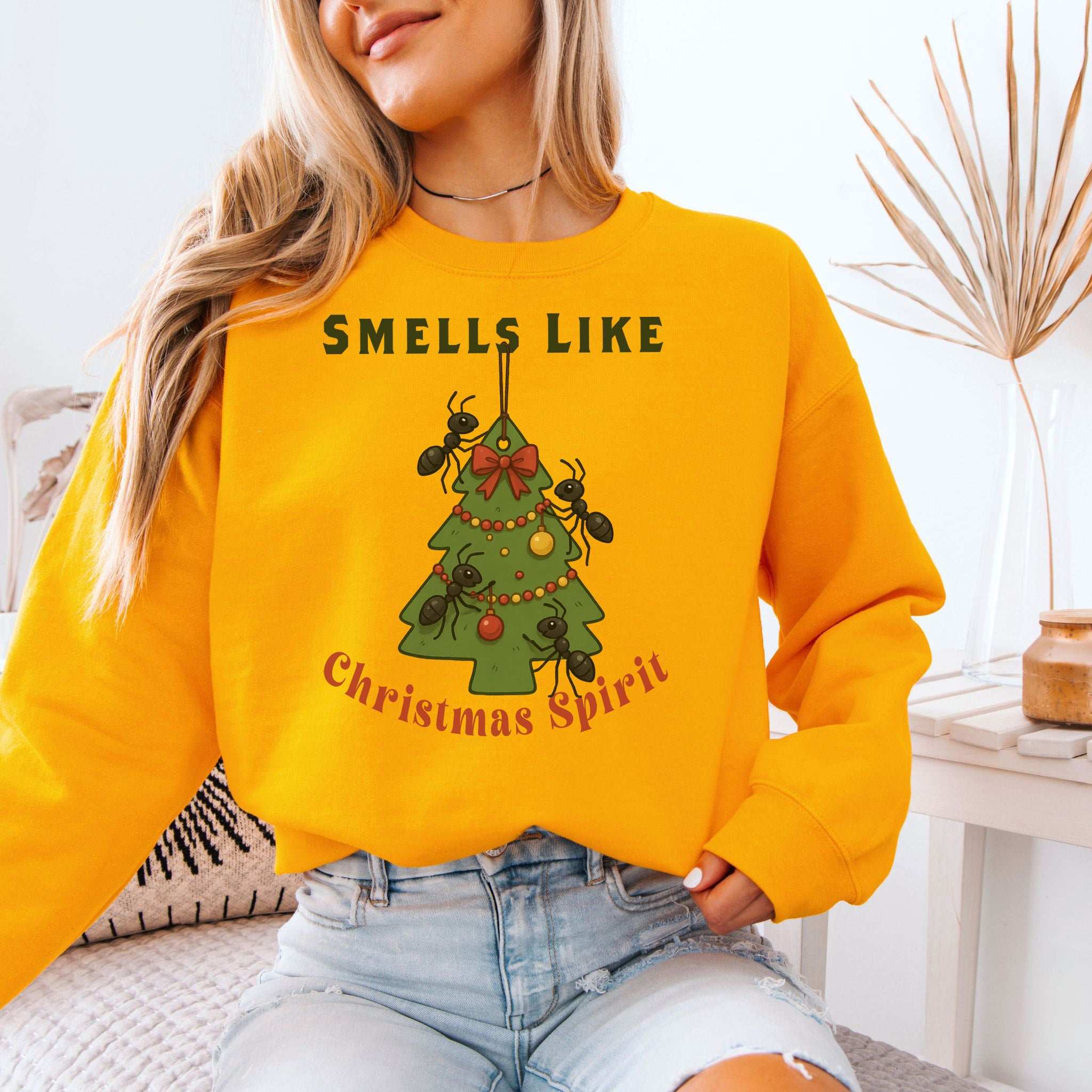 Ladybug Christmas Tree Sweatshirt – Cute Bug Lover Holiday Magic