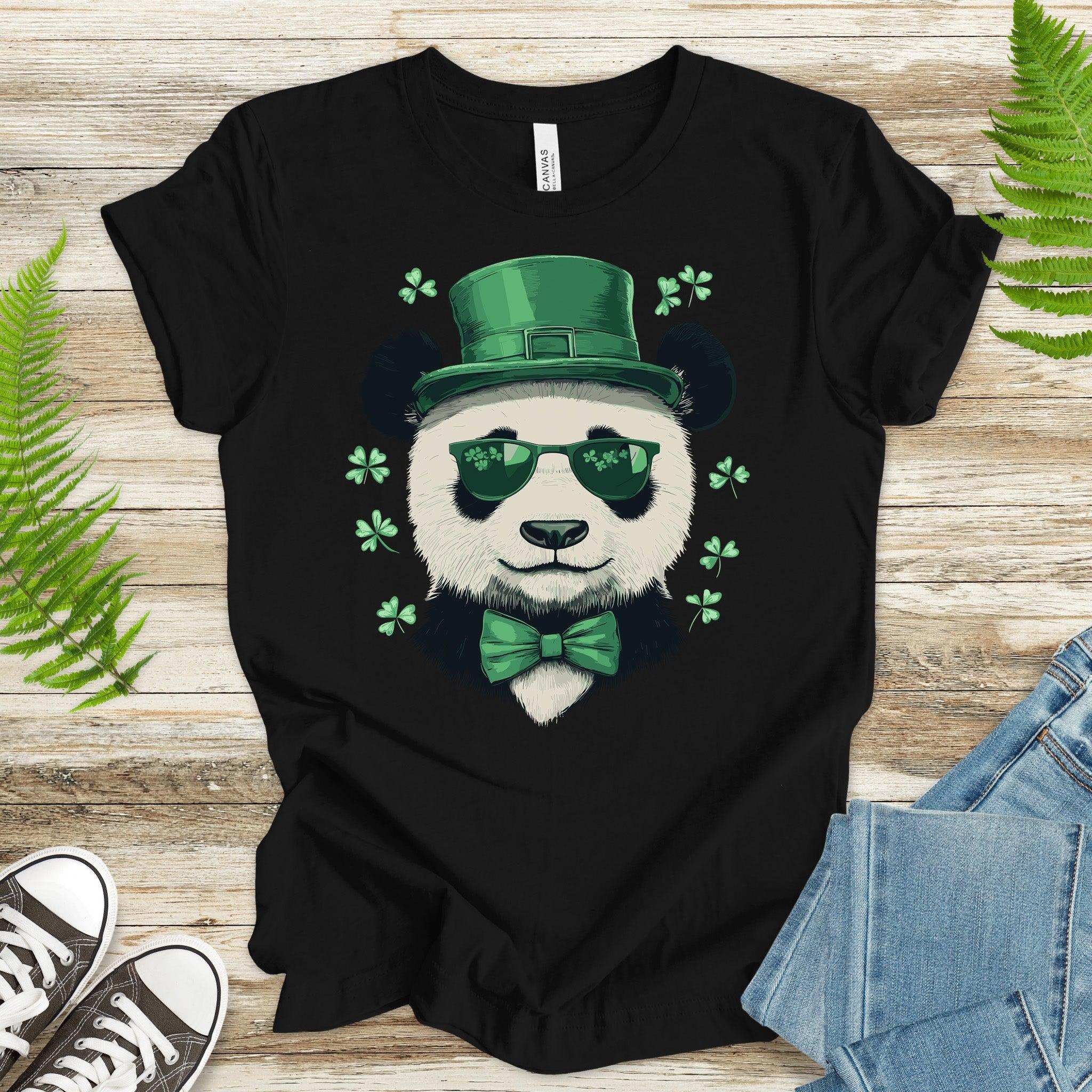 Bamboo & Blarney: St. Patrick’s Day Panda T-Shirt - TShirtree