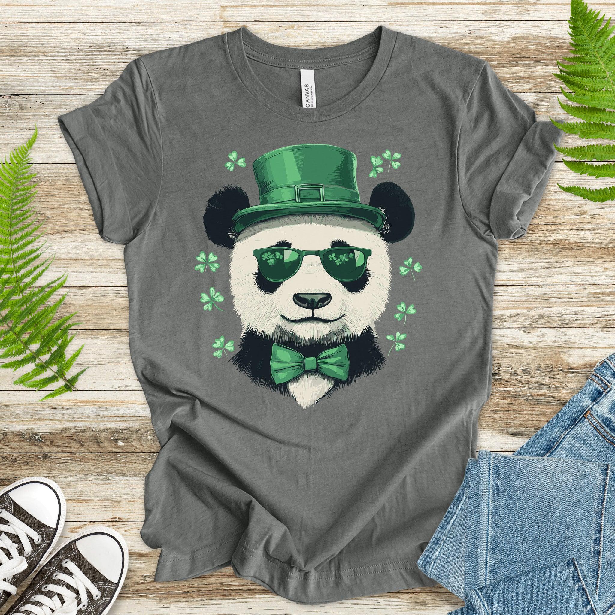 Bamboo & Blarney: St. Patrick’s Day Panda T-Shirt - TShirtree