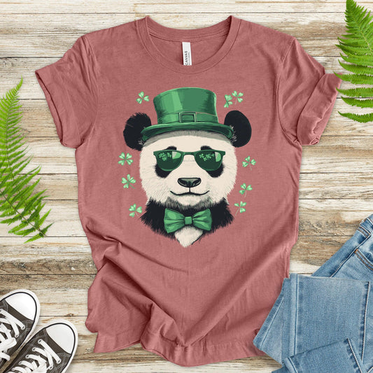 Bamboo & Blarney: St. Patrick’s Day Panda T-Shirt - TShirtree