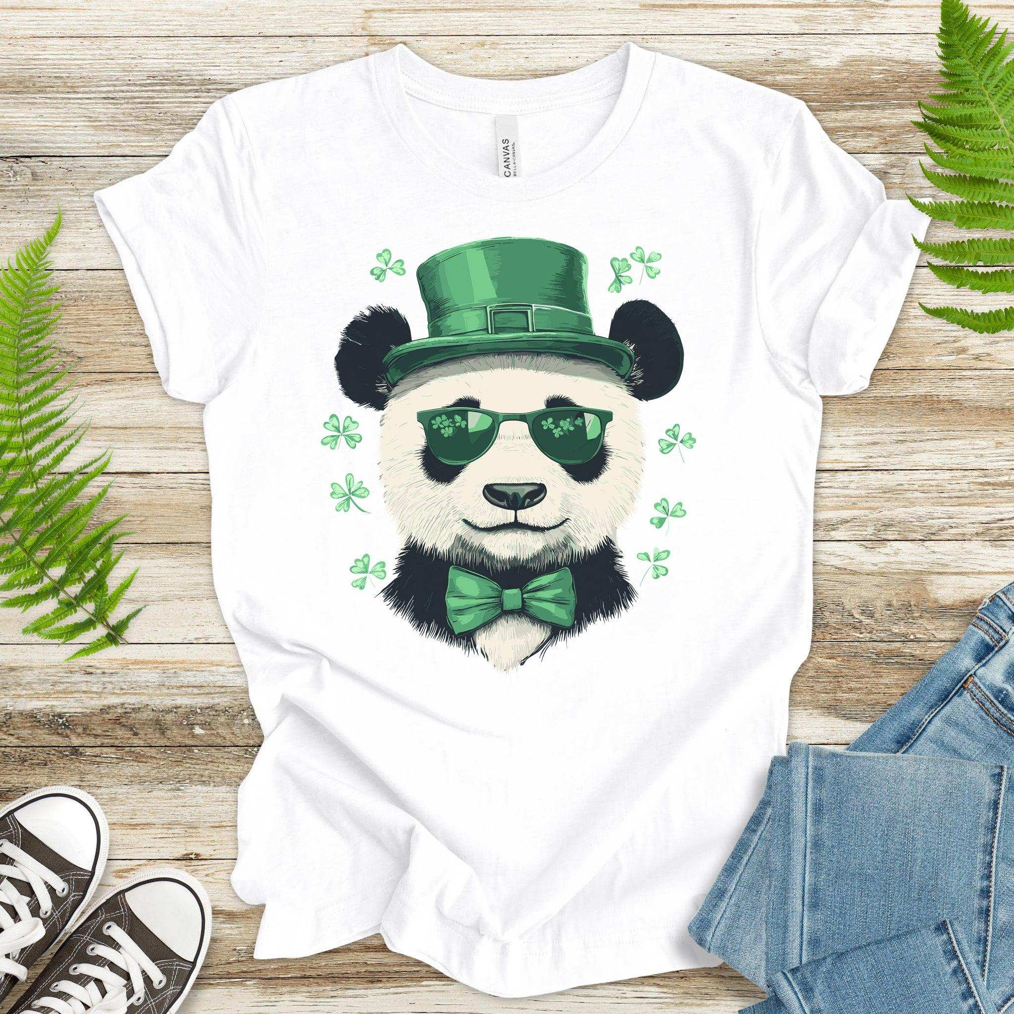 Bamboo & Blarney: St. Patrick’s Day Panda T-Shirt - TShirtree
